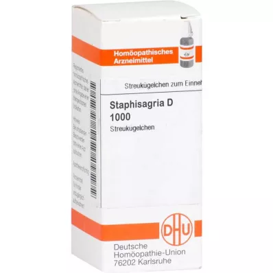 STAPHISAGRIA D 1000 globules, 10 g