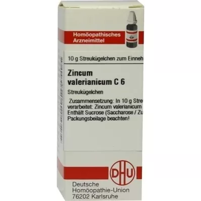 ZINCUM VALERIANICUM C 6 globules, 10 g