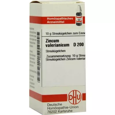 ZINCUM VALERIANICUM D 200 globules, 10 g ZINCUM VALERIANICUM D 200 globules, 10 g