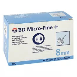 BD Microfine + 8 mm needles 0.25x8mm, 100 pcs