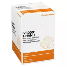 OPSITE IV 3000 6x7 cm transp. cannula fixation, 100 pcs