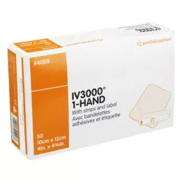 OPSITE IV 3000 10x12 cm transp. cannula fixation, 50 pcs