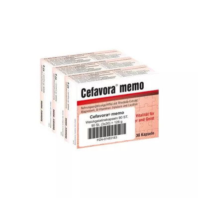 CEFAVORA memo soft gelatine capsules, 90 pcs CEFAVORA memo soft gelatine capsules, 90 pcs