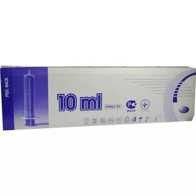 SPRITZE 10 ml 2-piece Luer eccentric, 100 pcs