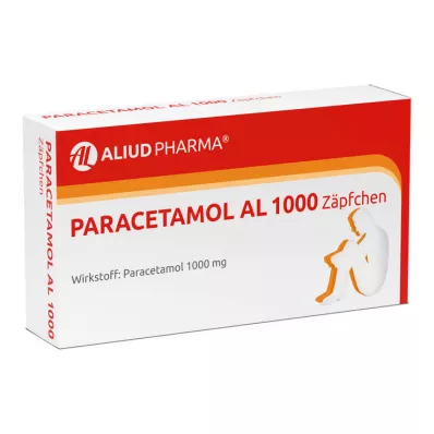PARACETAMOL AL 1000 suppositories, 10 pcs