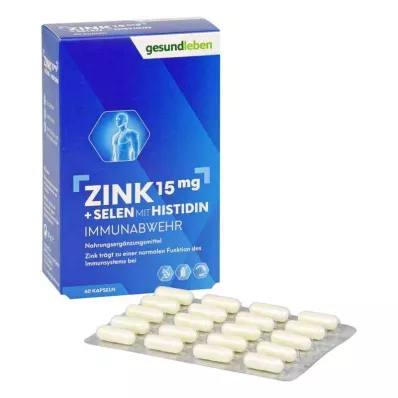 GESUND LEBEN Zinc 15 mg+selenium capsules, 60 pcs