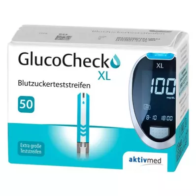GLUCOCHECK XL Blood glucose test strips, 50 pcs GLUCOCHECK XL Blood glucose test strips, 50 pcs