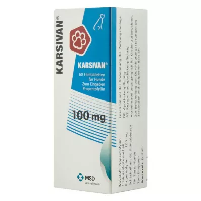 KARSIVAN 100 mg film-coated tablets for dogs, 60 pcs