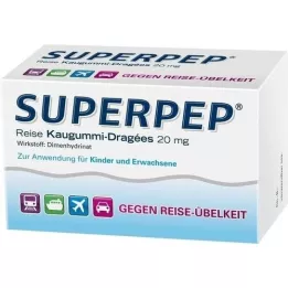 SUPERPEP Travel chewing gum lozenges 20 mg, 20 pcs