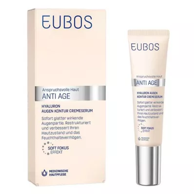 EUBOS Anti Age Hyaluron Eye Contour CreamSerum, 15 ml EUBOS Anti Age Hyaluron Eye Contour CreamSerum, 15 ml