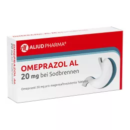 OMEPRAZOL AL 20 mg for heartburn, 7 hours