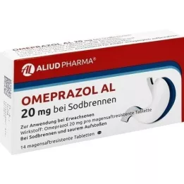 OMEPRAZOL AL 20 mg b.Sodbr.gastric juice tablets, 14 pcs