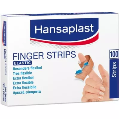 HANSAPLAST Elastic Finger Strips 2x12 cm, 100 pcs