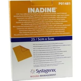 INADINE Ointment gauze w. PVP Iod. 5x5cm, 25 pc