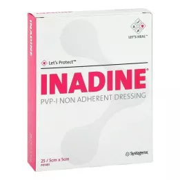 INADINE Ointment gauze w. PVP Iod. 5x5cm, 25 pc
