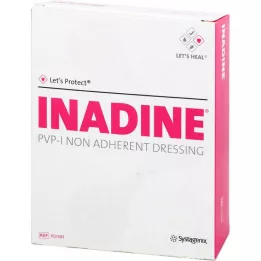 INADINE Ointment gauze w. PVP Iod. 9.5x9.5cm, 25 pcs