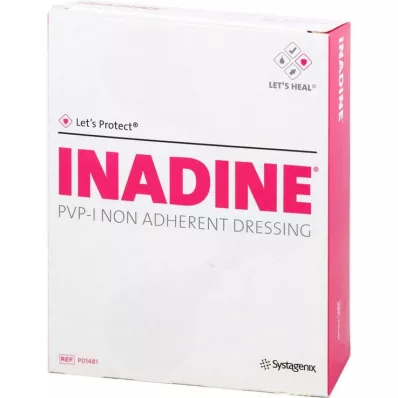 INADINE Ointment gauze w. PVP Iod. 9.5x9.5cm, 25 pcs