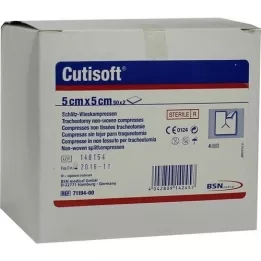 CUTISOFT Slotted non-woven compresses, 50X2 pcs