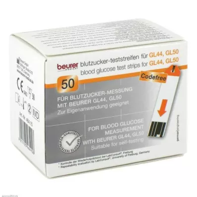 BEURER GL44/GL50 test strips, 50 pcs BEURER GL44/GL50 test strips, 50 pcs