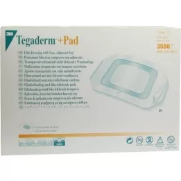 TEGADERM 3M Plus Pad 9x10 cm Ready Made.3586, 25 pcs