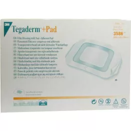 TEGADERM 3M Plus Pad 9x10 cm Ready Made.3586, 25 pcs