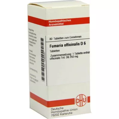 DHU Fumaria offic.D 6 tablets, 80 pcs DHU Fumaria offic.D 6 tablets, 80 pcs