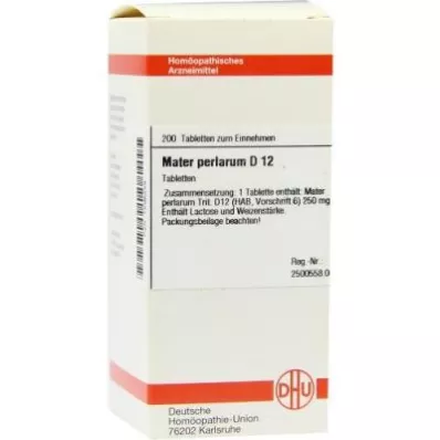 MATER PERLARUM D 12 tablets, 200 pc MATER PERLARUM D 12 tablets, 200 pc
