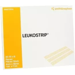 LEUKOSTRIP Suture strips 4x38 mm, 10X8 pcs