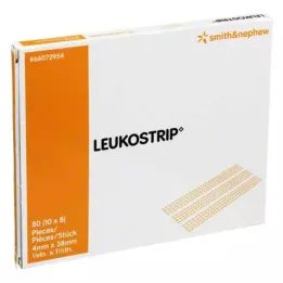 Leukostrip wound suture strips, 10x8 pieces