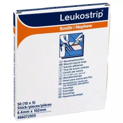 LEUKOSTRIP Suture strips 6.4x102 mm, 10X5 pcs