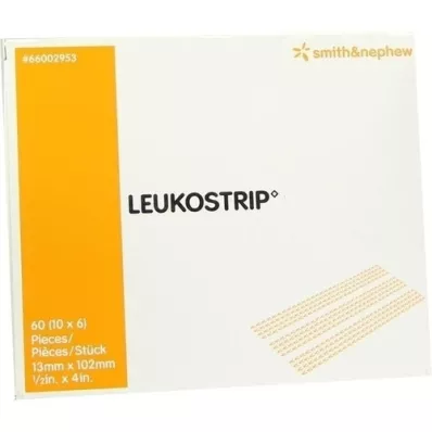LEUKOSTRIP Suture strips 13x102 mm, 10X6 pcs