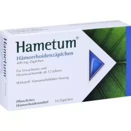 HAMETUM Haemorrhoid suppositories, 10 pcs