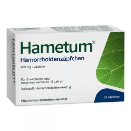 HAMETUM Haemorrhoid suppositories, 25 pcs