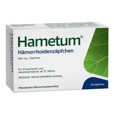 HAMETUM Haemorrhoid suppositories, 25 pcs HAMETUM Haemorrhoid suppositories, 25 pcs