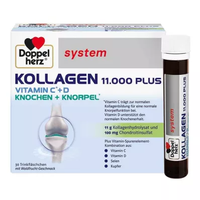 DOPPELHERZ Collagen 11,000 Plus system Ampoules, 30X25 ml DOPPELHERZ Collagen 11,000 Plus system Ampoules, 30X25 ml