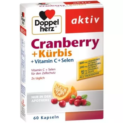 DOPPELHERZ Cranberry+Pumpkin Capsules, 60 Capsules