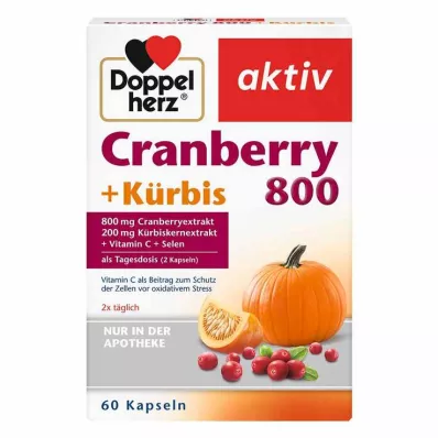 Doppelherz Cranberry+Pumpkin capsules, 60 pcs