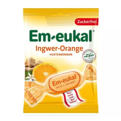 EM-EUKAL Candies Ginger Orange sugar-free, 75 g