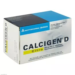 Calcigen D Citro 600 mg / 400 IU chewable tablets, 120 pcs