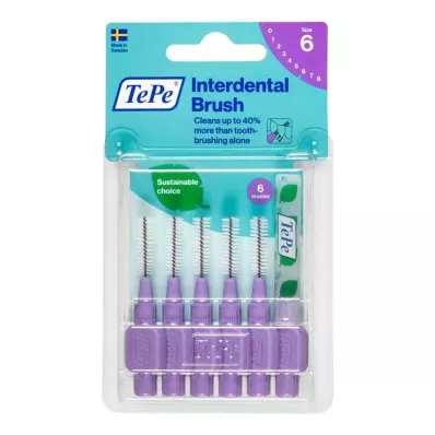 TEPE Interdental brush Original 1.1mm ISO 6 purple, 6 pcs TEPE Interdental brush Original 1.1mm ISO 6 purple, 6 pcs