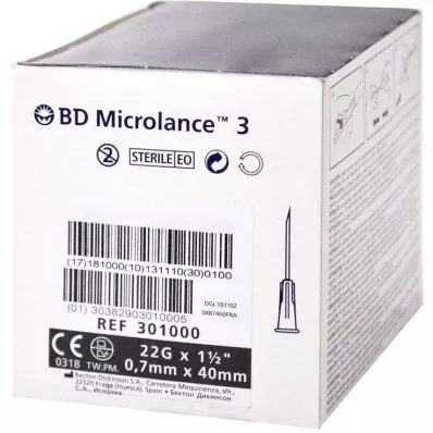 BD MICROLANCE Special cannula 22 G 1 1/2, 100 pcs