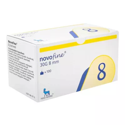 Novofine 8 cannulas 0.30x8 mm 30 G thinwall, 100 pieces Novofine 8 cannulas 0.30x8 mm 30 G thinwall, 100 pieces