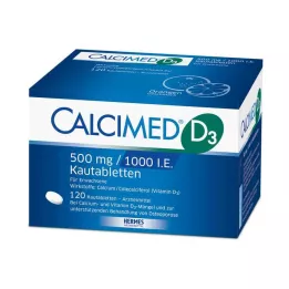 CALCIMED D3 500 mg/1000 I.U. Chewable tablets, 120 pcs