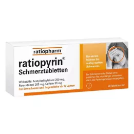 RATIOPYRIN Painkilling tablets, 20 pcs