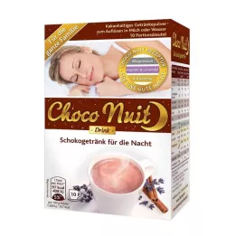 CHOCO NUIT Good Night Chocolate Drink Powder, 10 pcs