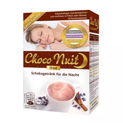 CHOCO NUIT Good Night Chocolate Drink Powder, 10 pcs CHOCO NUIT Good Night Chocolate Drink Powder, 10 pcs