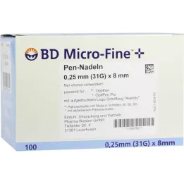 BD MICRO-FINE+ 8 pen needles 0.25x8 mm, 100 pcs
