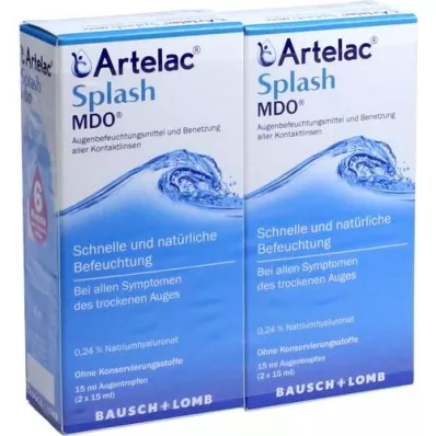 ARTELAC Splash MDO Eye drops, 2X15 ml