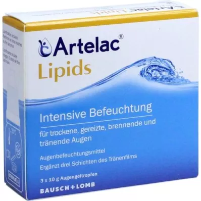 ARTELAC Lipids MD Eye gel, 3X10 g