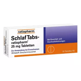 SCHLAF TABS-ratiopharm 25 mg tablets, 20 pcs